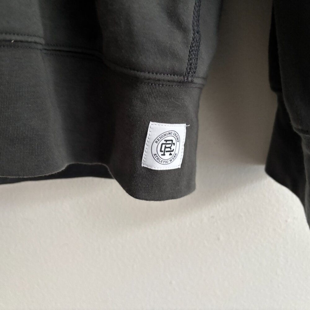 Reigning Champ Olive Green Quarter Zip Long Sleeve Polo - Medium - Picture 2 of 9